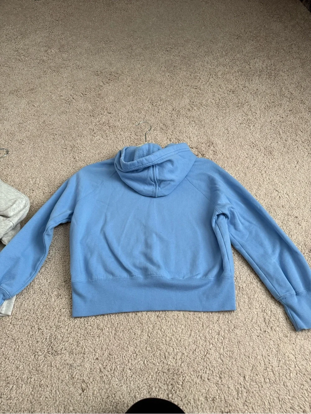 Abercrombie & Fitch Blue Hoodie &Heather Gray Crewneck Sweatshirt Duo size 11-12